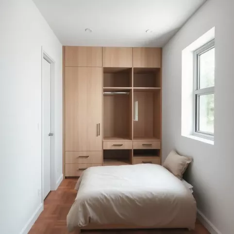 Aranżacja małej sypialni z szafą