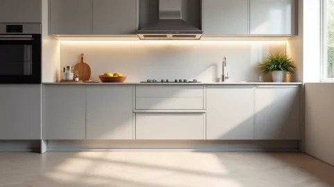 Czy układać panele pod szafkami w kuchni