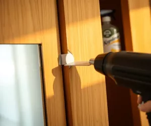 Jak odkleić lustro od szafy