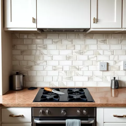 Jak położyć płytki w kuchni między szafkami