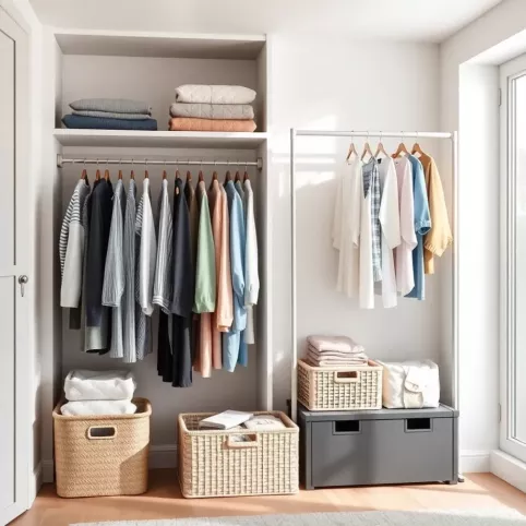 Jak przechowywać ubrania bez szafy