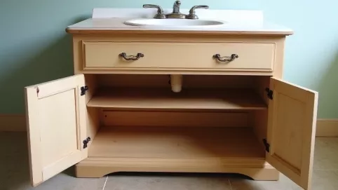 Jak zrobić szafkę pod umywalkę z komody