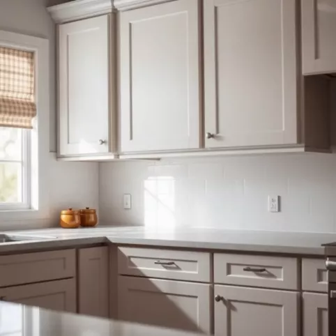 Jaka farba między szafkami w kuchni