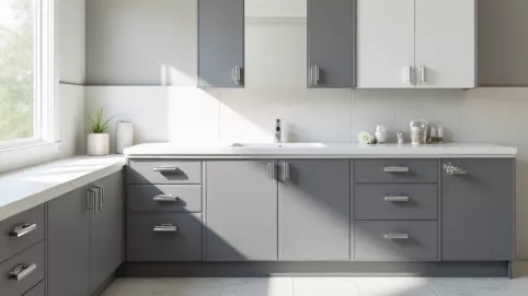 jakie szafki do szarej łazienki